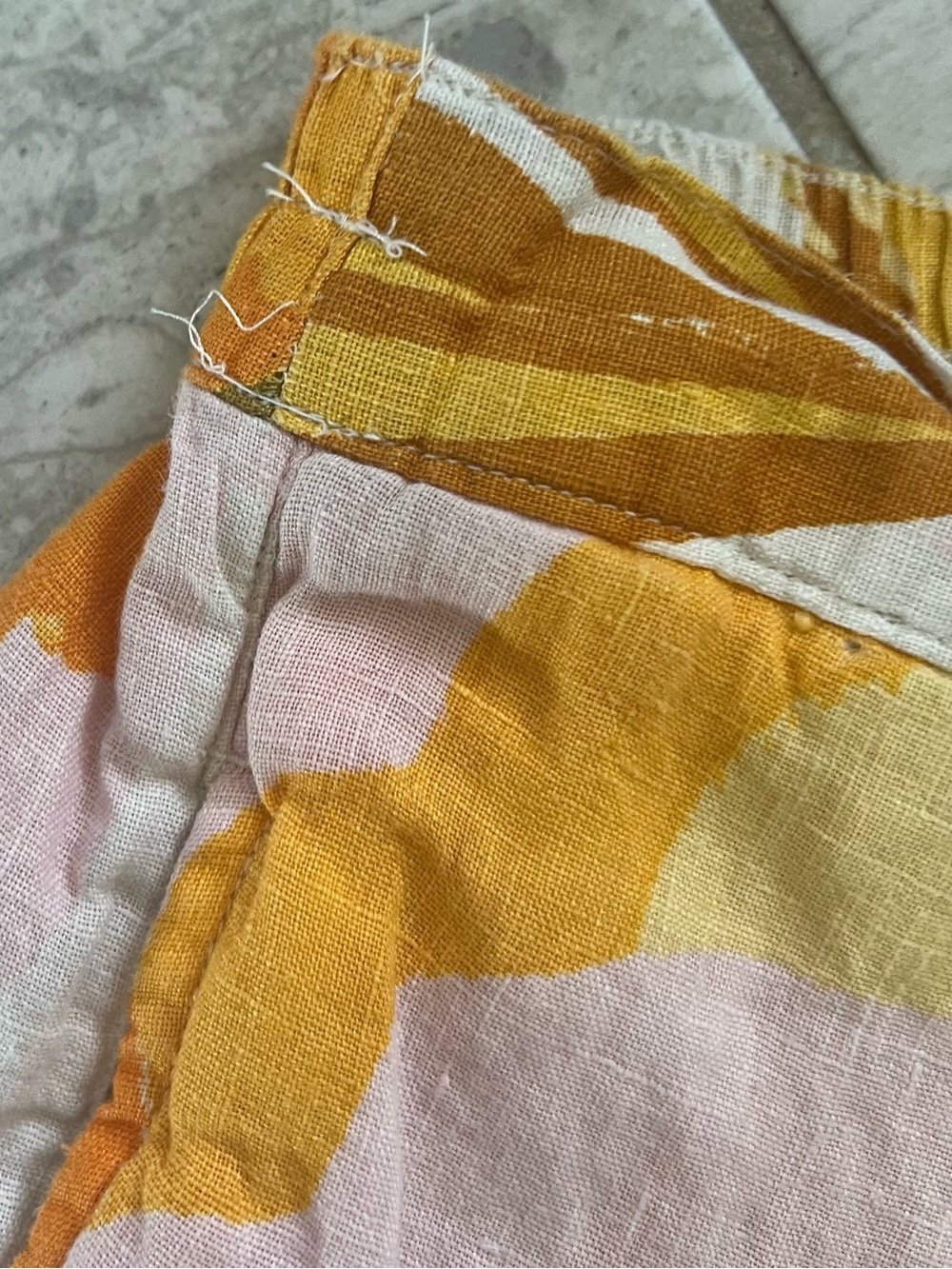 C&C California 100% Linen Tropical Wrap Midi Skirt | Size Large - Picture 9 of 10